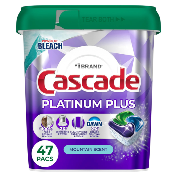 Cascade Platinum Plus Dishwasher Pods, Dishwasher Detergent