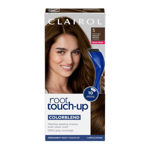 Clairol Root Touch-Up by Nice'n Easy Permanent Hair Dye, 5 Medium Brown Hair Color, (Pack of 1)
