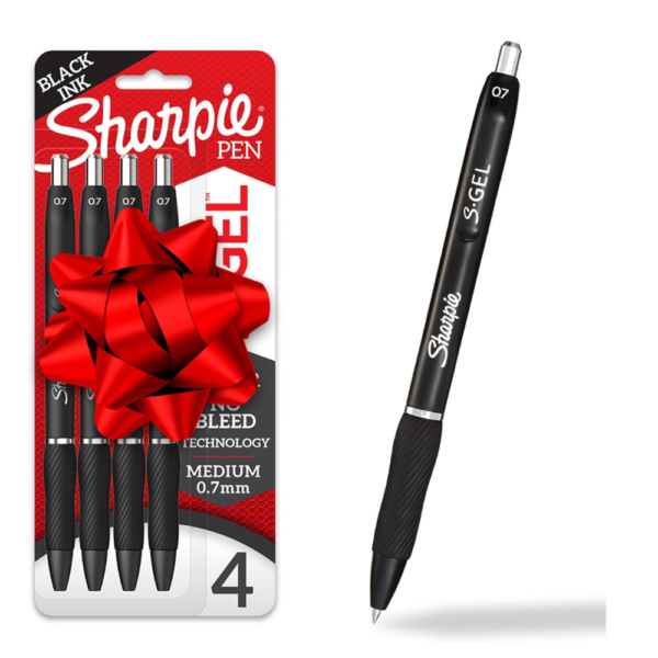 Sharpie S-Gel Pens, Medium Point (0.7mm), Black Ink