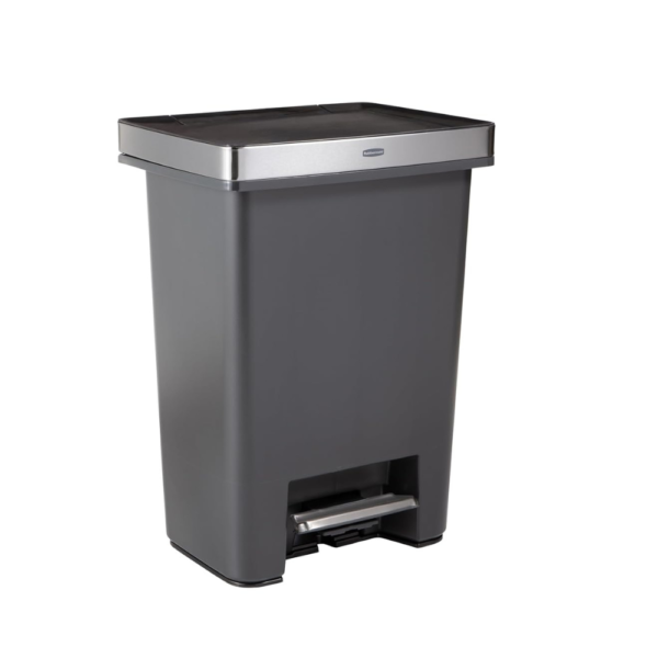 Rubbermaid Premier High-Capacity Step-On Trash Can, 19 Gallon