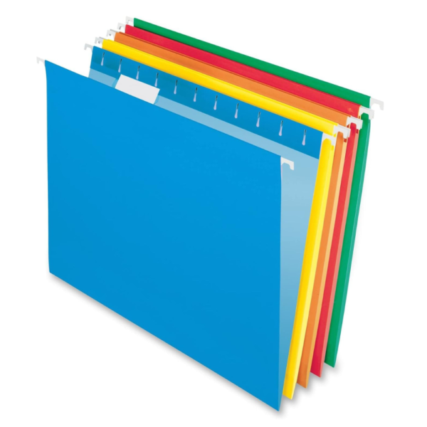 Pendaflex Hanging File Folders, Letter Size, Assorted Colors