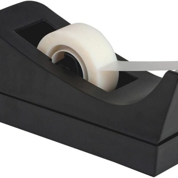 Desktop Tape Dispenser, 1", Black