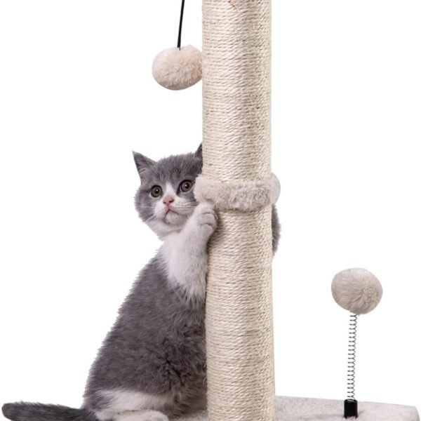 Sisal Cat Scratching Post with Hanging Ball