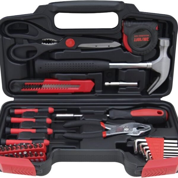39-Piece Household Tools Kit with Toolbox
