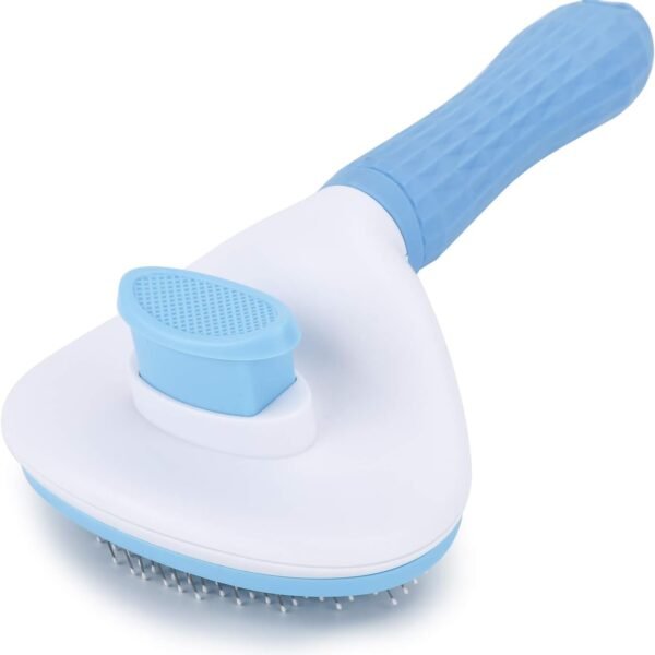 Self-Cleaning Slicker Brush for Pet Grooming