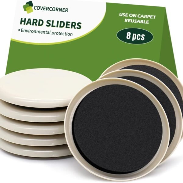 Furniture Sliders for Carpet (8-Pack)