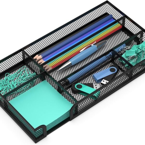 Small Metal Mesh Drawer Organizer Tray
