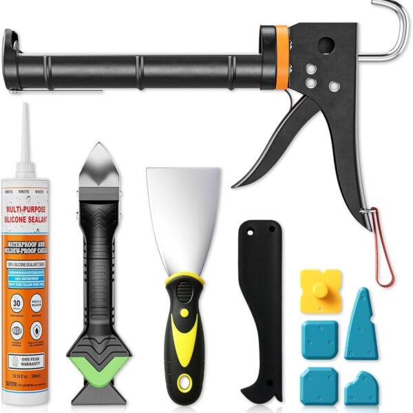 5-in-1 Caulking Gun & Sealant Tool Kit