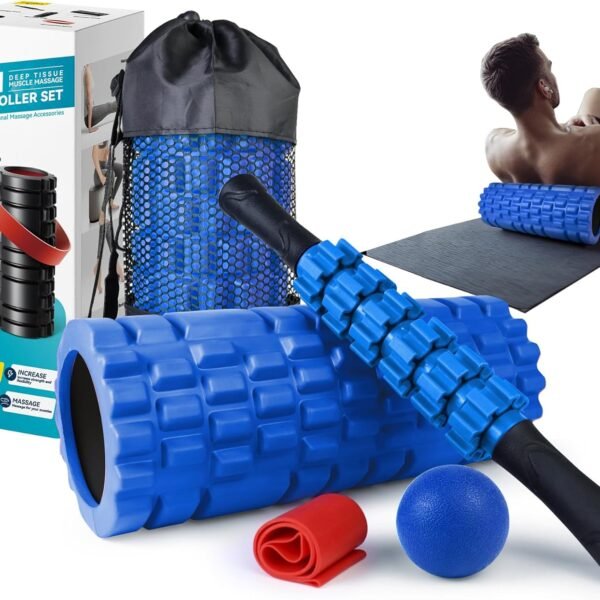 5-in-1 Foam Roller Massage and Recovery Set