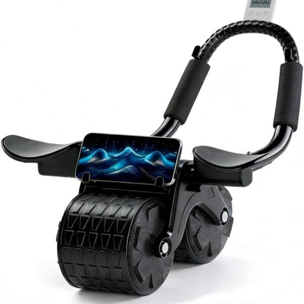 Automatic Rebound Ab Roller with Elbow Support
