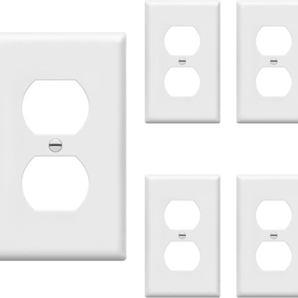 Duplex Electrical Wall Plate Covers (5-Pack)