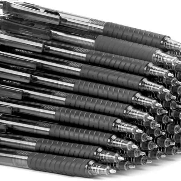 Retractable Ballpoint Pens, Black Ink, 40-Pack