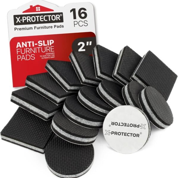 Non-Slip Furniture Pads for Floor Protection (16-Pack)
