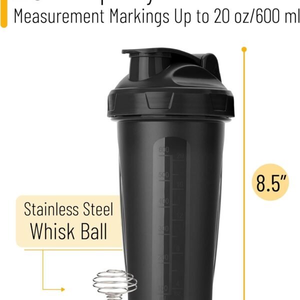 Protein Shaker Bottle, 28 oz with Mixing Ball