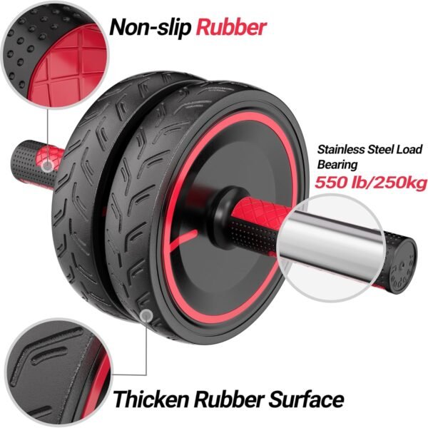 Ab Roller Wheel with Knee Pad for Core Training