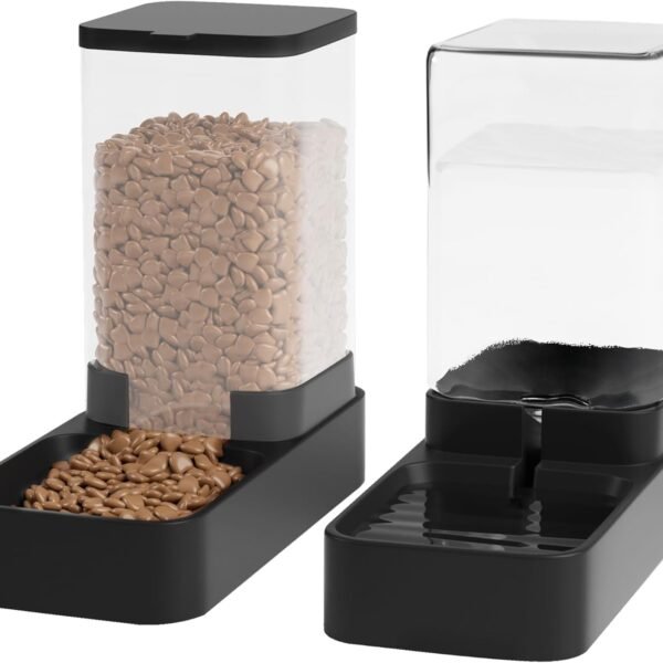 Automatic Pet Feeder and Water Dispenser Set