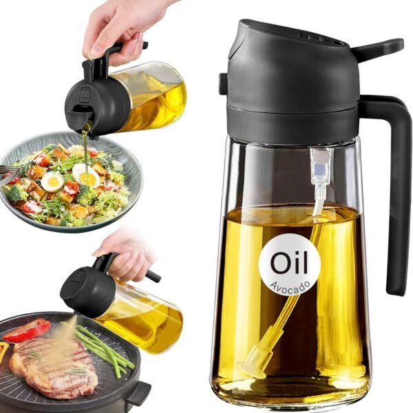 2-in-1 Oil Sprayer and Dispenser Bottle