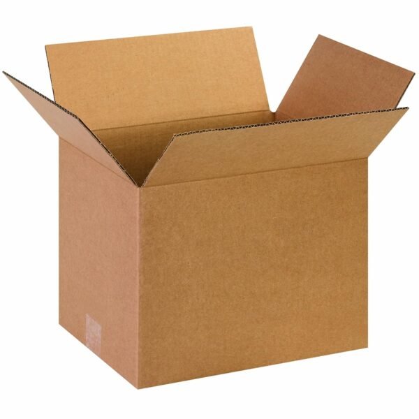 Medium Corrugated Shipping Boxes, 13" x 10" x 10", White, 25-Pack